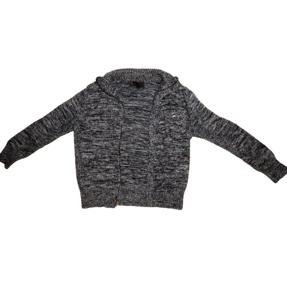 Red Zebra Mens Cardigan Sweater S Zip Knit Cotton